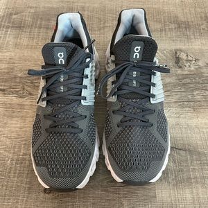On men’s running shoes size 10.5